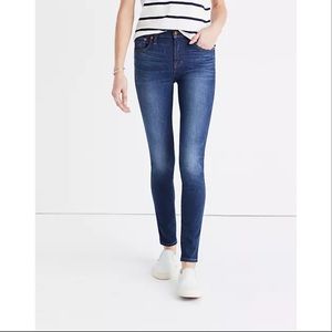 Madewell 9" High-Rise Blue Denim Skinny Jeans